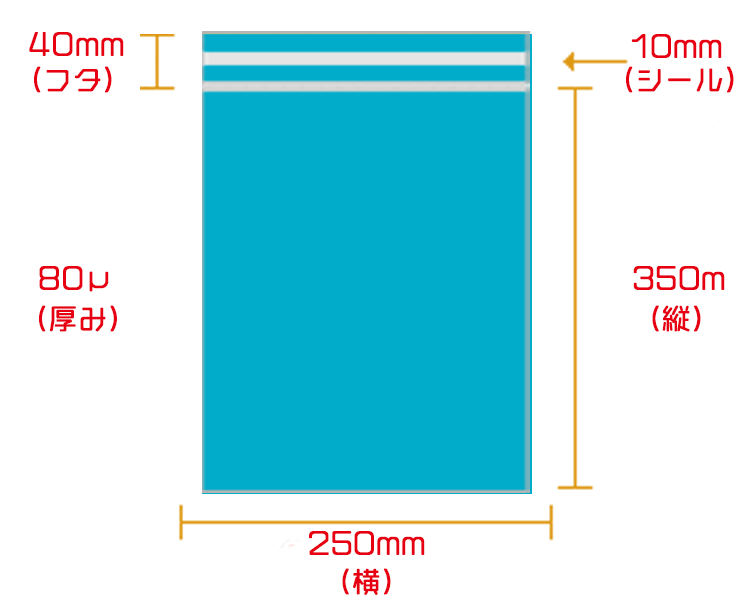宅配袋　S　ブルー